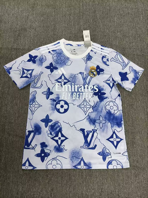 AAA Quality Real Madrid 26/27 White/Blue Training Jersey